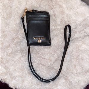 MK Jet Set Charm Small Leather ID Lanyard